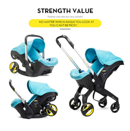 Newest Luxury Baby Stroller 4 in 1